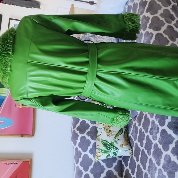 Stoosh Faux Leather Coat - Picture 4 of 7